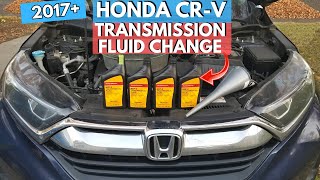 20172023 Honda CRV Transmission CVT Fluid Change How To Jonny DIY [upl. by Asirahc]