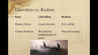 Comparing Liberalism and Realism [upl. by Alam]