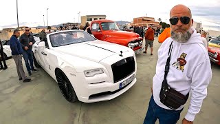 Custom Rolls Royce Steals The Show At Cox Car Meet in Spain [upl. by Euqinobe]