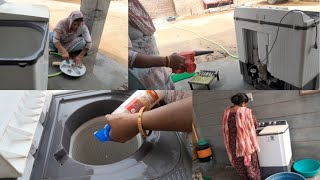 ਅੱਜ ਅਸੀਂ ਕੀਤੀ washing machine ਦੀ service🥰❤️penduvirsavlogs Simranjitvlogs [upl. by Aihk]