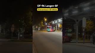 Dietzenbach BfMitte Abfahrt OF96➡️LangenBf dieselbus bussen shorts [upl. by Nohtanhoj]