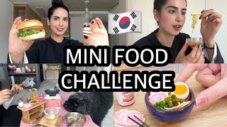 🇰🇷24 HOURS EATING MINI FOOD ONLY🍜 CVS [upl. by Kolk708]