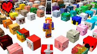 Conseguí Todas las Cabezas de Mobs en Minecraft Survival [upl. by Demetria]