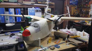 RC PBM Martin Mariner build  part 13 [upl. by Atinahs]