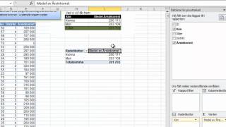 Pivottabeller i Excel 1 En första introduktion [upl. by Natsrik]