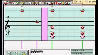 Mario Paint  quotJustin Hawk Bradshawquot WWE Theme [upl. by Maeve]