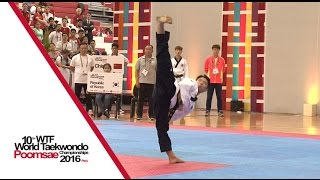 Under 30 Individual Male Final  Yuxiang ZHU CHN vs Kwangho PARK KOR [upl. by Winser]