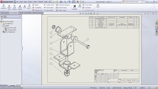 SolidWorks Exploded View Drawing Tutorial  SolidWorks Bill of Materials Tutorial  Balloon Drawing [upl. by Agnes]