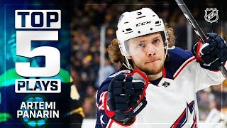 Top 5 Artemi Panarin plays from 201819 [upl. by Berners]