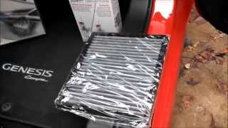 KampN Cabin Air Filter Review and Install  Hyundai Genesis Coupe [upl. by Selimah]