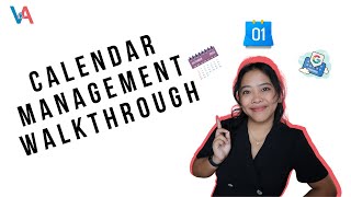 Calendar Management Walkthrough For Virtual Assistants [upl. by Tempa354]