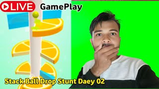 🔴LIVE Stack Ball Drop Stunt 📱 Mobile Game 🎮 Play Daey 02 [upl. by Tol]