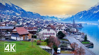 Brienz Switzerland a cozy village surrounded by a charming mountain landscape by the Lake Brienz [upl. by Peers319]