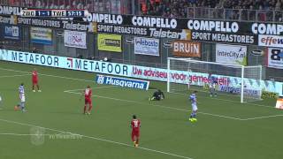 PEC Zwolle  FC Twente 1415 [upl. by Nauqan662]