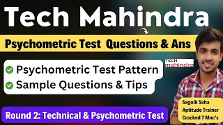 🔥Tech Mahindra Psychometric Test Questions amp Answers  Test Pattern Tips  Round 2 Test Process [upl. by Bruning182]