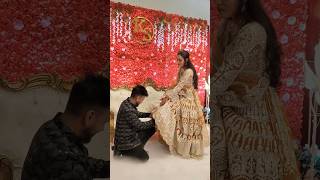 New Engagement Indian Ritual Tilak ceremony couple Shaadi couple shorts tilakceremony engagement [upl. by Murrell]