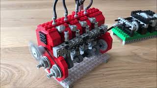 LEGO Technic  Pushrod Engine OHV  4Cylinder  Inline [upl. by Tunk503]