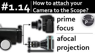 AstroTutorial 114 Attaching the Camera  Afocal Projection vs Prime Focus [upl. by Den]