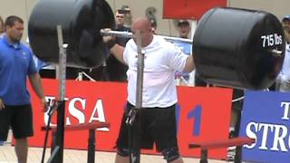 2011 Worlds Strongest Man Squat Lift Mike Jenkins [upl. by Eulau]