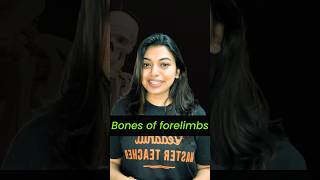 Trick to remember bones of forelimbs 💪🏻 neet2024 neet biology locomotionandmovement ncert [upl. by Retse947]