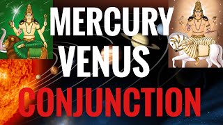 Mercury Venus Conjunction Mercury conjunct Venus Vedic Astrology [upl. by Nosro]