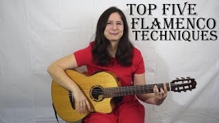 Top five Flamenco guitar techniques ✔ [upl. by Ennaehr88]