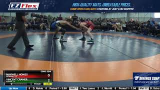 Mat 8 145 Maxwell Honiss Michigan Vs Vincent Cramer Alaska [upl. by Ecirtap]