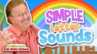 Simple Letter Sounds Song  Jack Hartmann [upl. by Aillimac437]