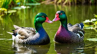 Wild Mating Rituals of Muscovy Ducks duck muscovyduck animals mating [upl. by Nerissa]