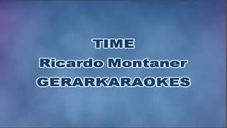 Time  Ricardo Montaner  Karaoke [upl. by Fabri]