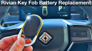 DIY Guide Replace Rivian R1T amp R1S Key Fob Battery [upl. by Gnagflow]