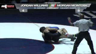 CIF Wrestling  McIntosh vs Williams  171 lbs [upl. by Davida]