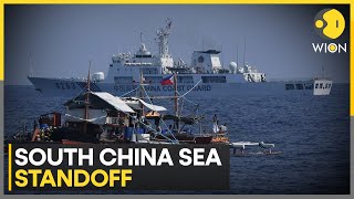 Philippine ship Chinese vessel collide in disputed South China Sea  Latest News  WION [upl. by Eleik526]