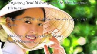 Bonjour Vietnam paroles  lyrics Hello Vietnam by Trần Thái Hoà [upl. by Adekahs]