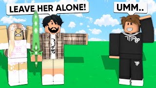 I Made A GIRL Mad and Her DAD Joined Roblox Bedwars [upl. by Lokin]