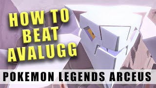 Pokémon Legends Arceus Avalugg battle  How to beat the 5th Frenzy Noble fight [upl. by Aurilia]