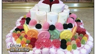 Tarta de chuches  Recetas de cocina  Cocina de Martina [upl. by Cuthbert]