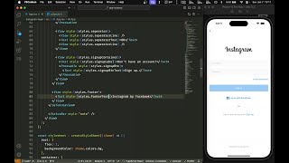 ASMR Programming  React Native Instagram Login Screen Design  No Talking [upl. by Tudela]