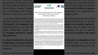 Une nouvelle taxe honteuse et dangereuse pour les paris hippiques  courseshippiques taxe chevaux [upl. by Chud547]