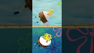 spongebob flies to jellyfish fields or not  SpongeBob IRL shorts [upl. by Greenquist]