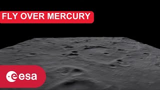 Fly over Mercury with BepiColombo [upl. by Alleciram]