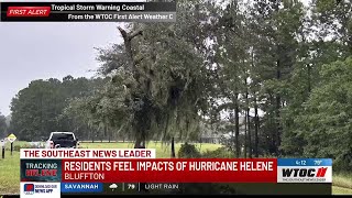 Storm damage on Daufuskie Island following tornado warning [upl. by Amees]