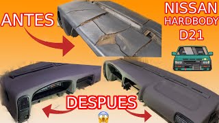 Como TAPIZAR RESTAURAR EL TABLERO DE TU AUTOMÓVIL Pt2 – Nissan Hardbody D21 [upl. by Nelly340]