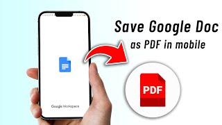 How to save Google Doc as PDF in mobile [upl. by Neveda]