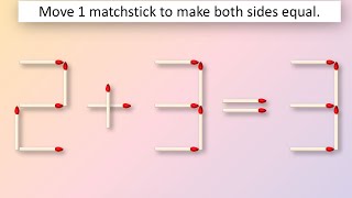 Matchstick Puzzles 445 [upl. by Eidnil697]