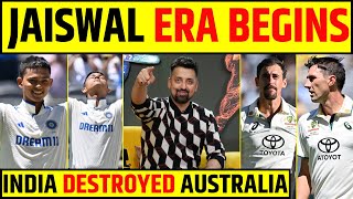 🔴INDIA vs AUSTRALIA YASHASVI JAISWAL ERA STARTS INDIA THRASHING AUSTRALIA IN PERTH [upl. by Dyna]