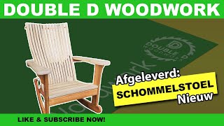 Double D Woodwork  Schommelstoel maken [upl. by Ettelliw]