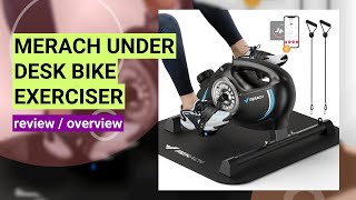 MERACH Under Desk Bike Review Perfect for Home amp Office Workouts [upl. by Cyndia]