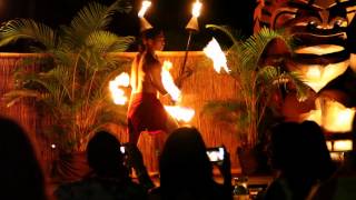 Aulii Luau Fire Dancer at the Sheraton Kauai Hawaii [upl. by Harlie]