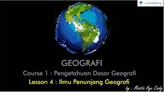 Pengetahuan Dasar Geografi Geografi untuk SBMPTN Ilmu Penunjang Geografi [upl. by Elleuqram690]